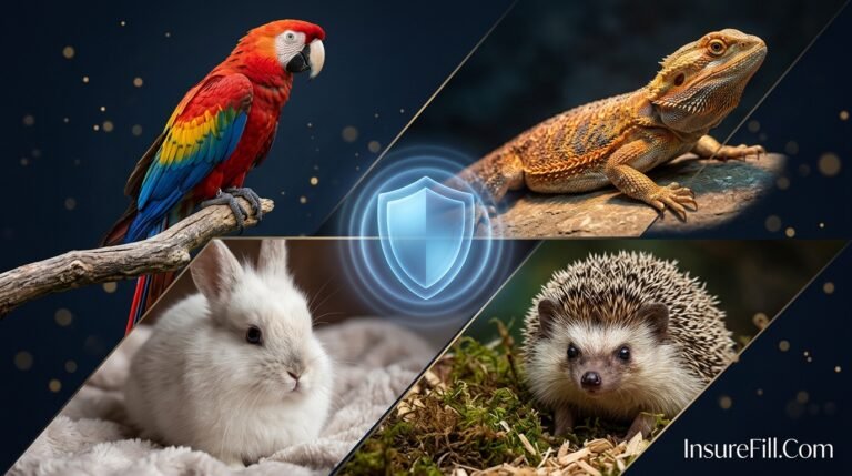 Exotic pet insurance coverage for bearded dragon parrot rabbit and hedgehog